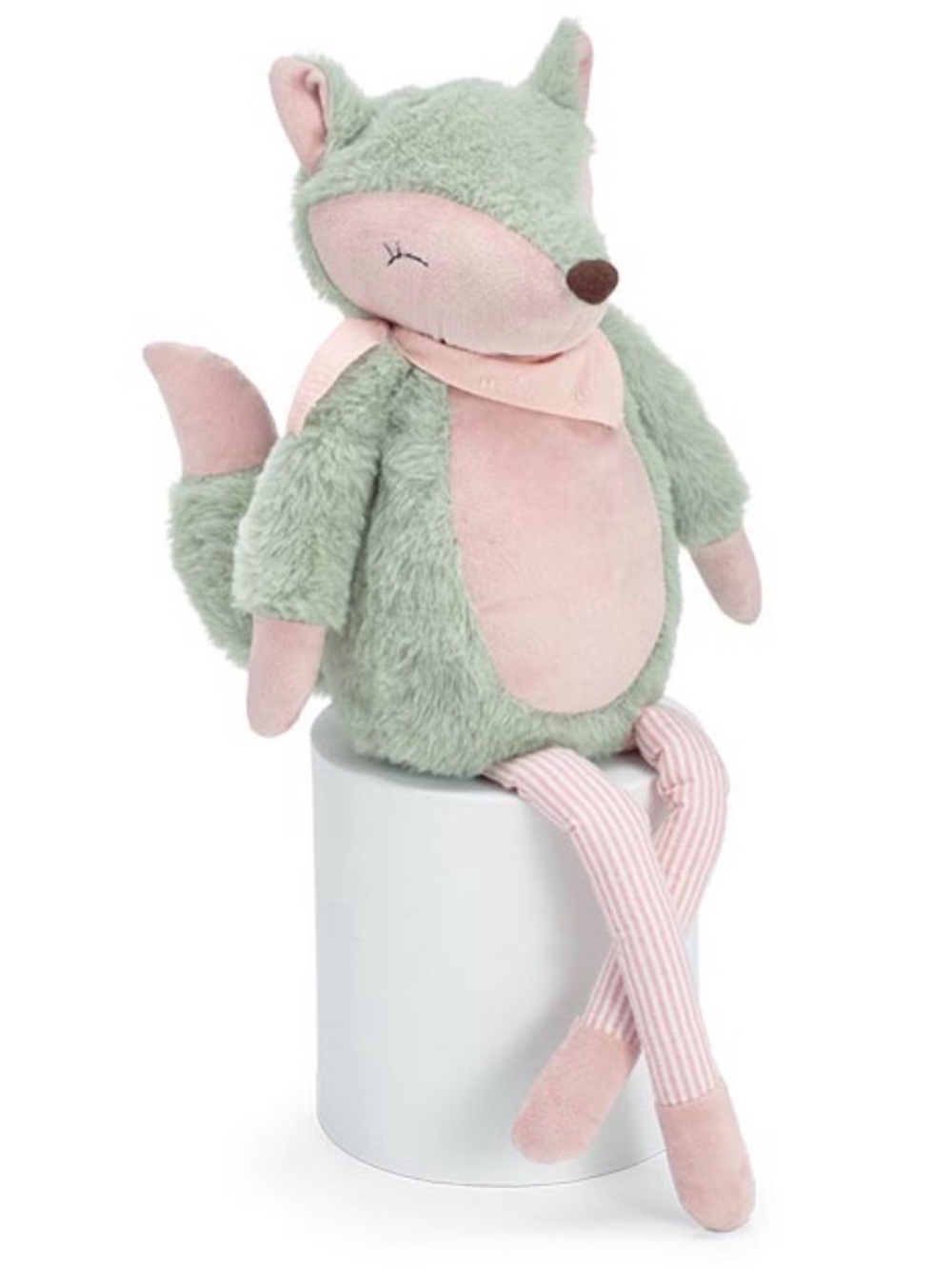 Burton Burton Plush FoxToy - Sage Green & Blush Pink